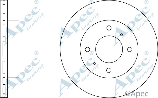 APEC BRAKING Тормозной диск DSK212